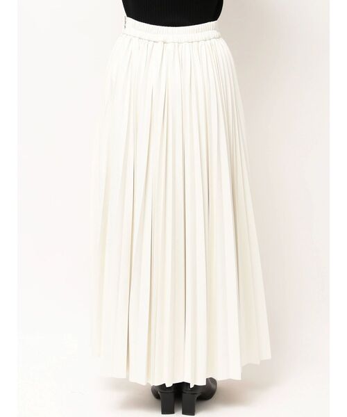 ELENDEEK（エレンディーク）の「フォーレザープリーツスカート（スカート・レディース・ブラック/オフホワイト・01/02）」の11枚目の写真