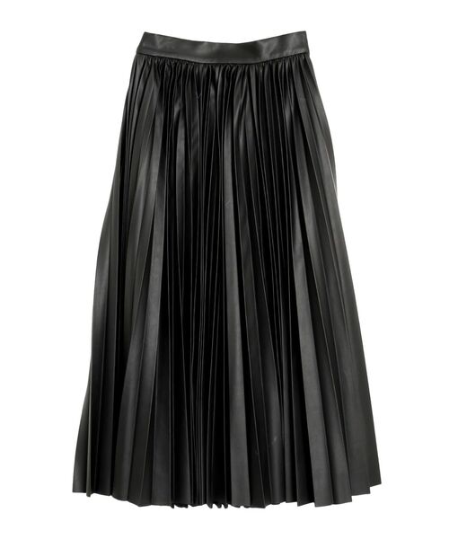 ELENDEEK（エレンディーク）の「フォーレザープリーツスカート（スカート・レディース・ブラック/オフホワイト・01/02）」の18枚目の写真