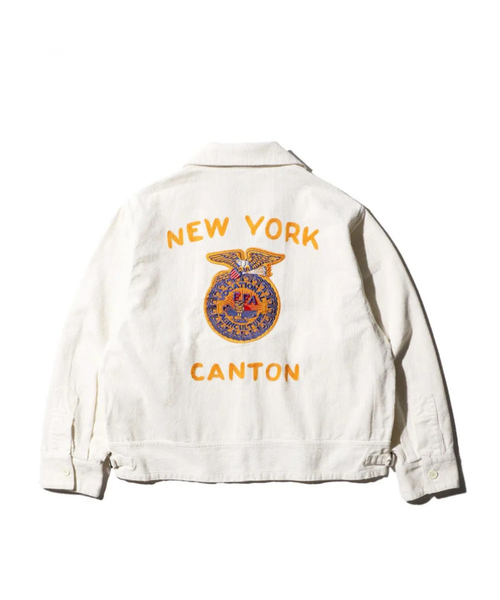 ABAHOUSE（アバハウス）の「【THRIFTY LOOK 】FFA JACKET NEWYORK CANTON/リラックスフィット【WEB限定】（ブルゾン・メンズ・ブラック/ホワイト・L/M）」の4枚目の写真