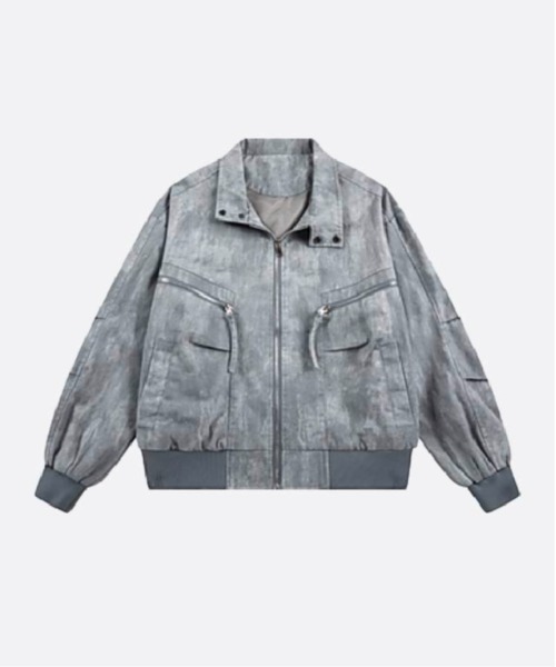 U:UME(ユーム)の「Distressed Denim Pocket Jacket(デニムジャケット・メンズ・ブラック/グレー/ブルー・SMALL/MEDIUM/LARGE/X-LARGE)」の1枚目の写真