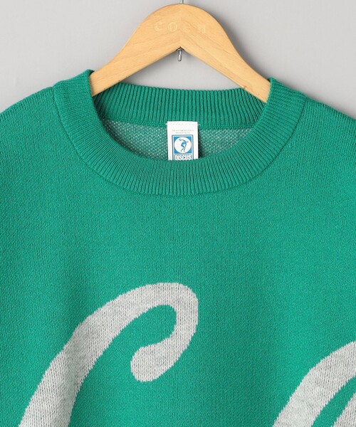DISCUS ATHLETIC（ディスカス　アスレチック）の「【WEB限定・DISCUS（ディスカス）】 カレッジロゴジャガードニット③（ニット/セーター・レディース・オレンジ/ケリーグリーン・M/L）」の14枚目の写真