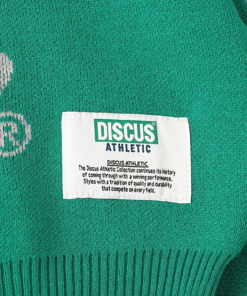 DISCUS ATHLETIC（ディスカス　アスレチック）の「【WEB限定・DISCUS（ディスカス）】 カレッジロゴジャガードニット③（ニット/セーター・レディース・オレンジ/ケリーグリーン・M/L）」の19枚目の写真