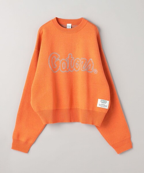 DISCUS ATHLETIC（ディスカス　アスレチック）の「【WEB限定・DISCUS（ディスカス）】 カレッジロゴジャガードニット③（ニット/セーター・レディース・オレンジ/ケリーグリーン・M/L）」の21枚目の写真