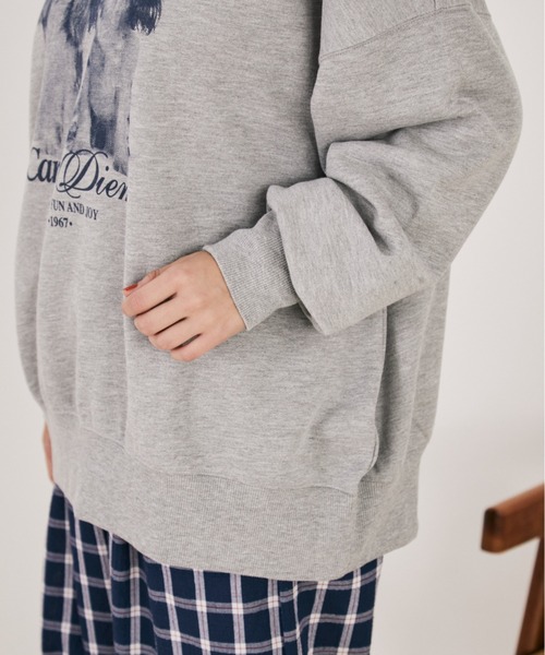 MERLOT（メルロー）の「アソートアニマルプリントスウェット（スウェット・レディース・グレー/ホワイト・FREE）」の18枚目の写真