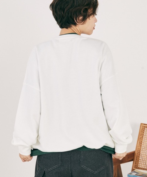 MERLOT（メルロー）の「アソートアニマルプリントスウェット（スウェット・レディース・グレー/ホワイト・FREE）」の8枚目の写真