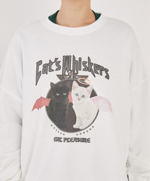 MERLOT（メルロー）の「アソートアニマルプリントスウェット（スウェット・レディース・グレー/ホワイト・FREE）」の3枚目の写真