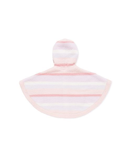 gelato pique(ジェラートピケ)の「【BABY】ベビモコカラフルボーダーポンチョ(ベビーパジャマ/スリーパー・キッズ・ブルー/ピンク・80)」の11枚目の写真