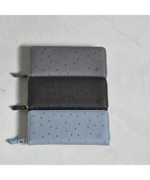 【本革 刺繍】CL3890 LIMA DOT LONG WALLET スリム