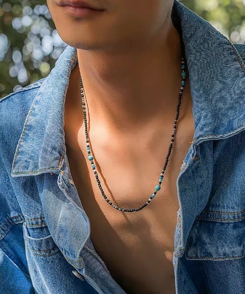 NO WAY（ノーウェイ）の「/ボヘミアンネックレス ビーズ(BDS)（ネックレス・メンズ・ブラック・FREE）」の3枚目の写真