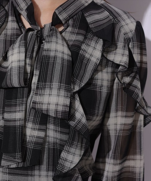 Mystrada リボンタイフリルブラウス リボンタイフリルブラウス（シャツ/ブラウス）｜Mystrada（マイ