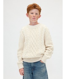 GAP(ギャップ)のケーブルニット クルーネックセーター (キッズ)(ニット/セーター)