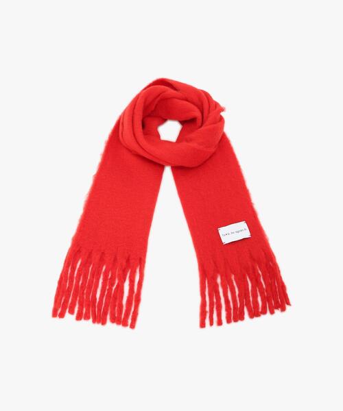 To b. by agnes b.（トゥービーバイアニエスベー）の「カラーストール（マフラー・レディース・レッド・FREE）」の4枚目の写真