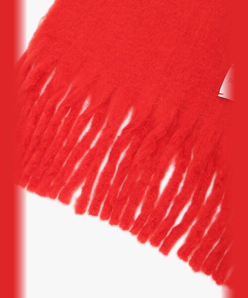 To b. by agnes b.（トゥービーバイアニエスベー）の「カラーストール（マフラー・レディース・レッド・FREE）」の10枚目の写真