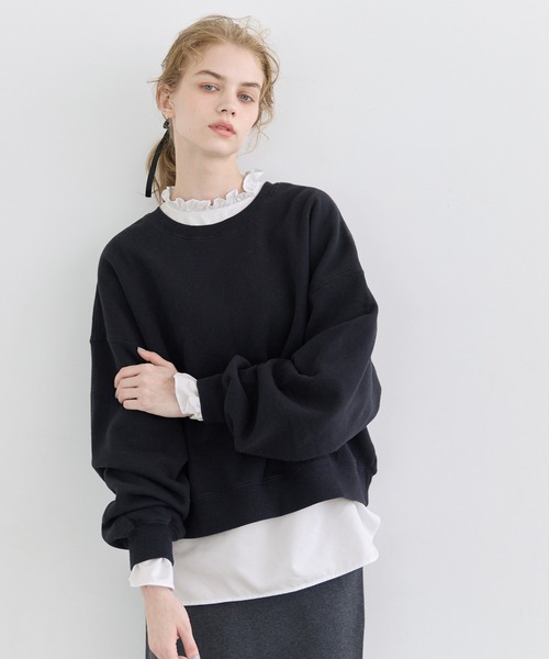 coca(coca)(コカ)の「スタンドフリルブラウス(シャツ/ブラウス・レディース・ホワイト/ストライプ・L/M/S)」の9枚目の写真