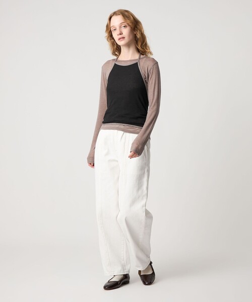 Steven Alan(スティーブンアラン)の「<Steven Alan>ホルターネック トップス(その他トップス・レディース・ライトブルー/ブラック・FREE)」の3枚目の写真