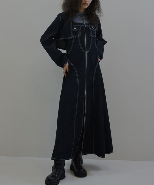 セール】BOLERO SET DENIM DRESS（ワンピース）｜Ameri（アメリ）の