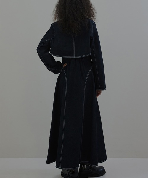 Ameri（アメリ）の「BOLERO SET DENIM DRESS（ワンピース）」 - WEAR