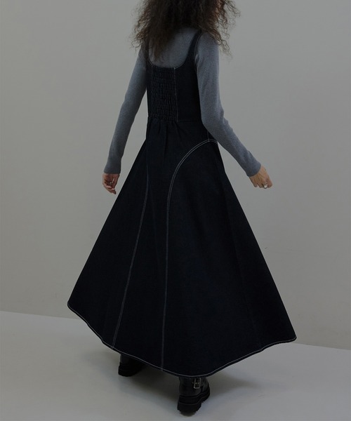 Ameri（アメリ）の「BOLERO SET DENIM DRESS（ワンピース）」 - WEAR