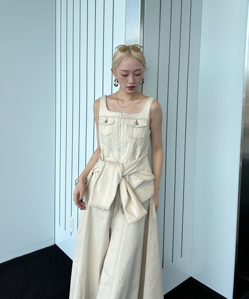 セール】BOLERO SET DENIM DRESS（ワンピース）｜Ameri（アメリ）の