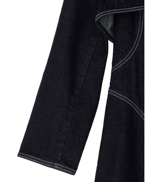 Ameri（アメリ）の「BOLERO SET DENIM DRESS（ワンピース・レディース・インディゴブルー/アイボリー・SMALL/MEDIUM）」の21枚目の写真