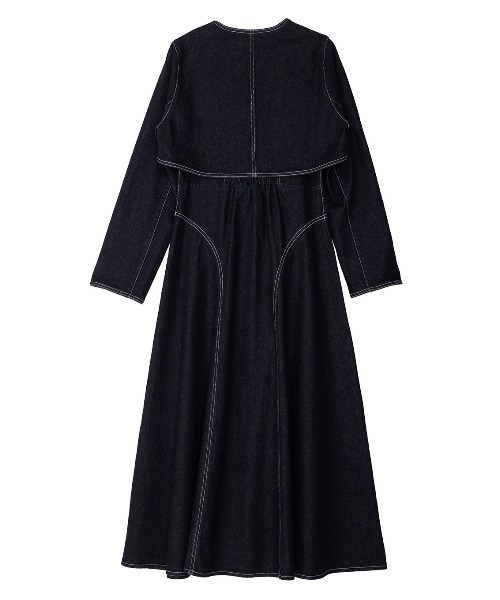 【正規品】ミストレアス ワンピース Dress & Bolero セール】BOLERO SET DENIM DRESS（ワンピース）｜Ameri（アメリ）の