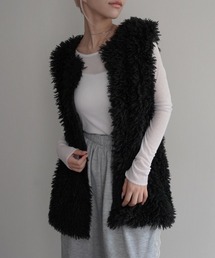 Rashik（ラシク）の「プードルファーミドル丈ベスト（ベスト）」