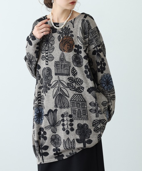 BARNDOOR(バーンドア)の「ニットソータック チュニック(チュニック・レディース・ベージュ系2/ネイビー系1/ベージュ系1/ベージュ系3・FREE)」の3枚目の写真