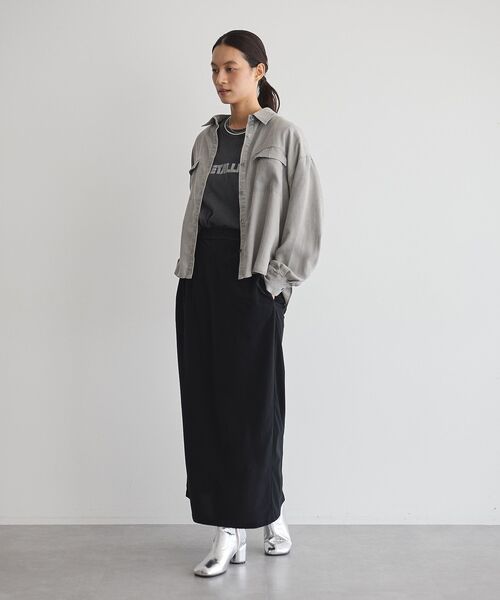 GARAGE OF GOOD CLOTHING(ガレージオブグッドクロージング)の「オブリークトゥヒールブーツ(ブーツ・レディース・シルバー/ブラック・L/M)」の7枚目の写真