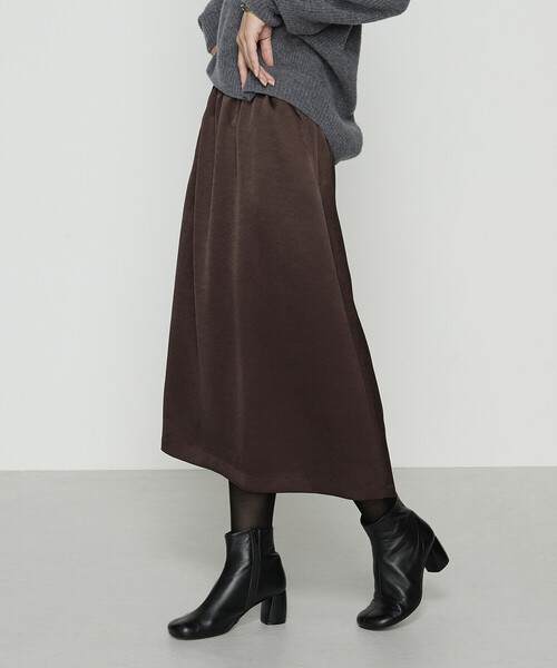 COMME CA(コムサ)の「ビンテージダブルサテン スカート(スカート・レディース・ブラック/ブラウン・9号/11号)」の10枚目の写真