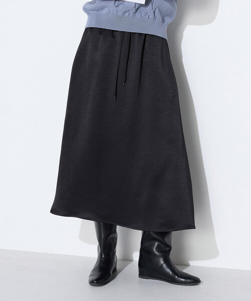COMME CA(コムサ)の「ビンテージダブルサテン スカート(スカート・レディース・ブラック/ブラウン・9号/11号)」の2枚目の写真