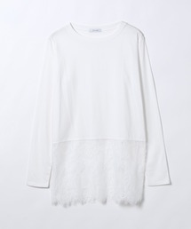 JEANASIS | レースドッキングロンTEE/608975(Tシャツ/カットソー)