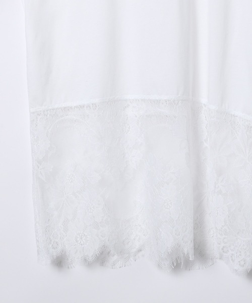 JEANASIS（ジーナシス）の「レースドッキングロンTEE/608975（Tシャツ/カットソー・レディース・ホワイト/ホワイト系その他/ブラック系その他/ブラック/ホワイト系その他2/ブラック系その他2・FREE）」の15枚目の写真