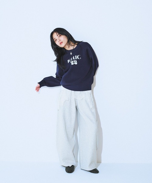 JEANASIS（ジーナシス）の「レースドッキングロンTEE/608975（Tシャツ/カットソー・レディース・ホワイト/ホワイト系その他/ブラック系その他/ブラック/ホワイト系その他2/ブラック系その他2・FREE）」の20枚目の写真