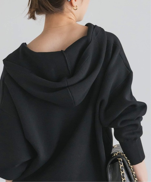 Noble（ノーブル）の「《追加》接結タック編みフードプルオーバー（ニット/セーター・レディース・ブラウン/グレー系その他/ブラック・FREE）」の21枚目の写真