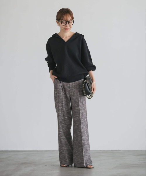 追加》接結タック編みフードプルオーバー（ニット/セーター）｜NOBLE