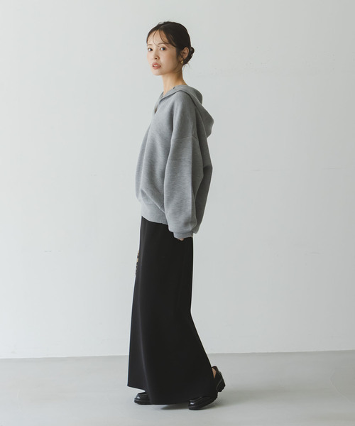 追加》接結タック編みフードプルオーバー（ニット/セーター）｜NOBLE