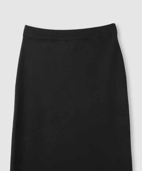 Mac-House(マックハウス)の「milli de l'air コンフィーズミラノリブナロースカート(スカート・レディース・ブラック/ダークグレー/ブラウン・L/M)」の4枚目の写真