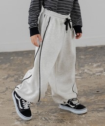 JAM & LINK | ドライスウェット パイピング ワイドパンツ(スウェットパンツ)