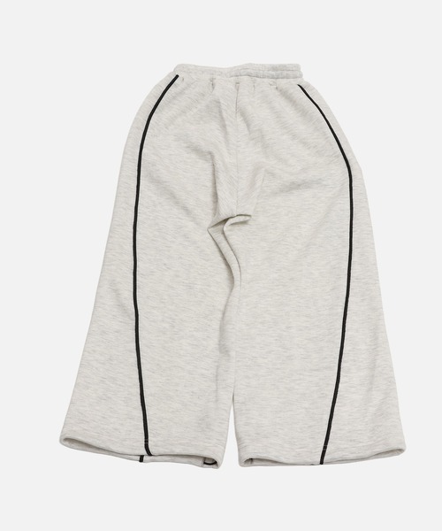 JAM & LINK（ジャムアンドリンク）の「ドライスウェット パイピング ワイドパンツ（スウェットパンツ・キッズ・ブラック/オートミール/ブラウン・100cm/110cm/120cm/130cm/140cm/150cm/160cm）」の17枚目の写真