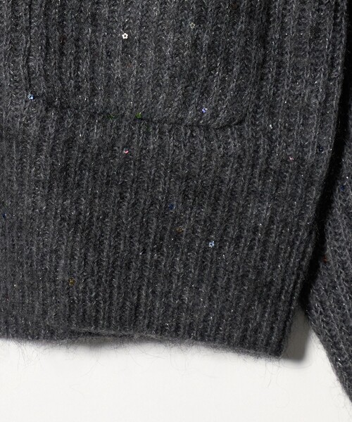 UNITED ARROWS（ユナイテッドアローズ）の「フラワー スパンコール カーディガン（カーディガン/ボレロ・レディース・オフホワイト/ライトピンク/ダークグレー・FREE）」の14枚目の写真