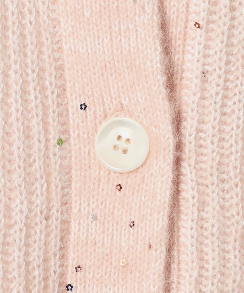 UNITED ARROWS（ユナイテッドアローズ）の「フラワー スパンコール カーディガン（カーディガン/ボレロ・レディース・オフホワイト/ライトピンク/ダークグレー・FREE）」の19枚目の写真