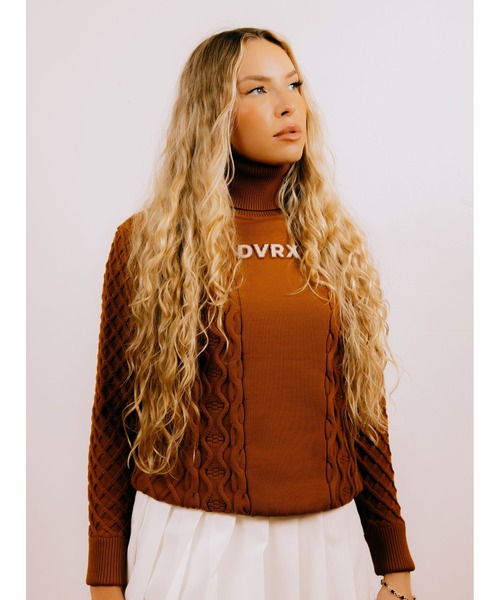 セール】WOMEN 7G DVRX Knit Cable Turtle Neck（ニット/セーター