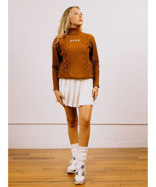 セール】WOMEN 7G DVRX Knit Cable Turtle Neck（ニット/セーター