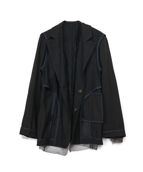 AULA AILA（アウラアイラ）の「【セットアップ着用可】リバーシブルシアージャケット（テーラードジャケット・レディース・グレー/グレイッシュベージュ/ブラック・0）」の20枚目の写真