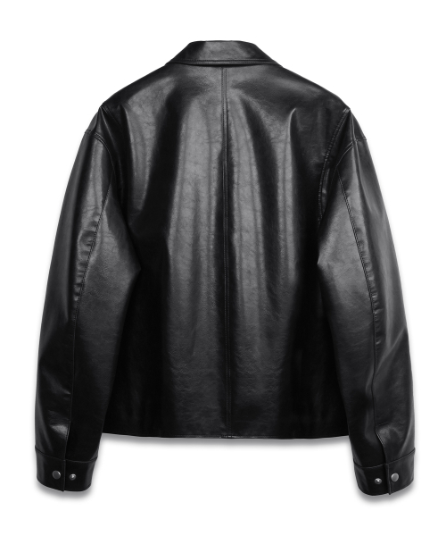 DOFFJASON（ドフジェーソン）の「パイロ シングル レザー ジャケット ブラック（ライダースジャケット・メンズ・その他・LARGE/X-LARGE/XX-LARGE/MEDIUM）」の3枚目の写真