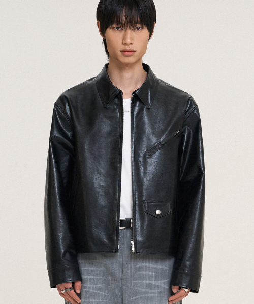 DOFFJASON（ドフジェーソン）の「パイロ シングル レザー ジャケット ブラック（ライダースジャケット・メンズ・その他・LARGE/X-LARGE/XX-LARGE/MEDIUM）」の4枚目の写真
