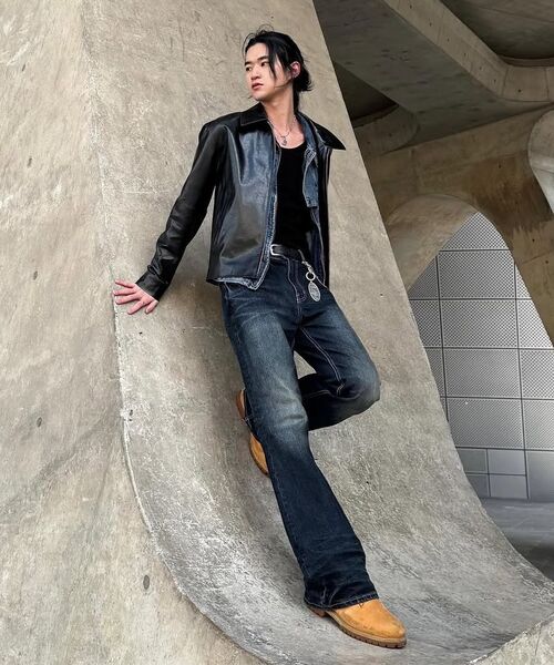 DOFFJASON（ドフジェーソン）の「パイロ シングル レザー ジャケット ブラック（ライダースジャケット・メンズ・その他・LARGE/X-LARGE/XX-LARGE/MEDIUM）」の6枚目の写真