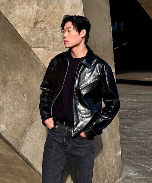 DOFFJASON（ドフジェーソン）の「パイロ シングル レザー ジャケット ブラック（ライダースジャケット・メンズ・その他・LARGE/X-LARGE/XX-LARGE/MEDIUM）」の7枚目の写真