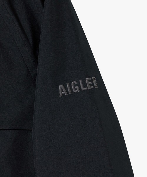 AIGLE(エーグル)の「GORE TEX ゴアテックス 防風 防水 透湿 2レイヤー ショートトレンチコート / フード脱着可(トレンチコート・レディース・バーガンディー/グレー/ブラック/アイボリー・38/36/40)」の12枚目の写真