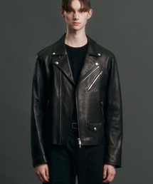 DOFFJASON（ドフジェーソン）の「プレミアムラムスキンベジタブル100ライダージャケット（ライダースジャケット）」